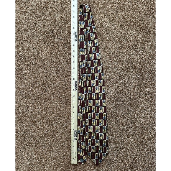 Robert Talbott Best Of Class Norton Ditto Silk Necktie Geometric Made In USA - Picture 4 of 5